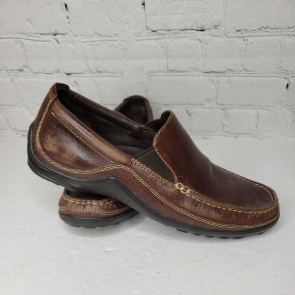Cole Haan Tucker Venetian Slip On Dress Loafers French Roast‎ Brown Mens 9M - Picture 1 of 12